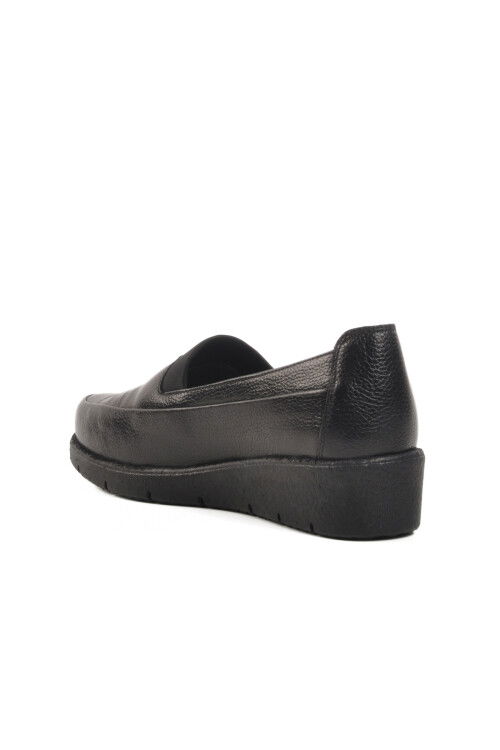 Black Anatomical Genuine Leather Womens Casual Shoes BB0110 Z