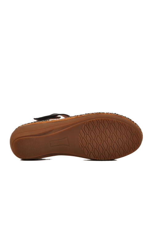 Siyah Hakiki Deri Kadın Sandalet 25190247Y Z