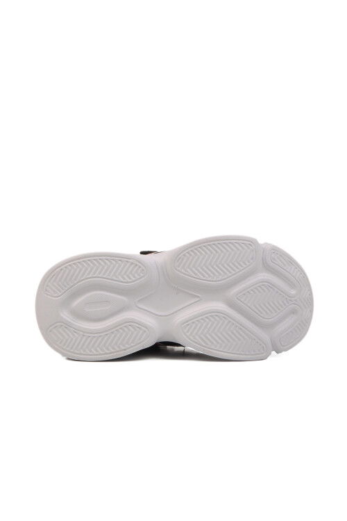 Black Red Velcro Mesh Lightweight Unisex Kids Sneakers Ruffon F