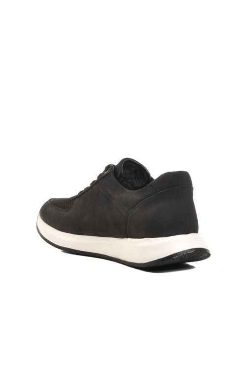 Black Nubuck Genuine Leather Mens Casual Shoes Vadoo M