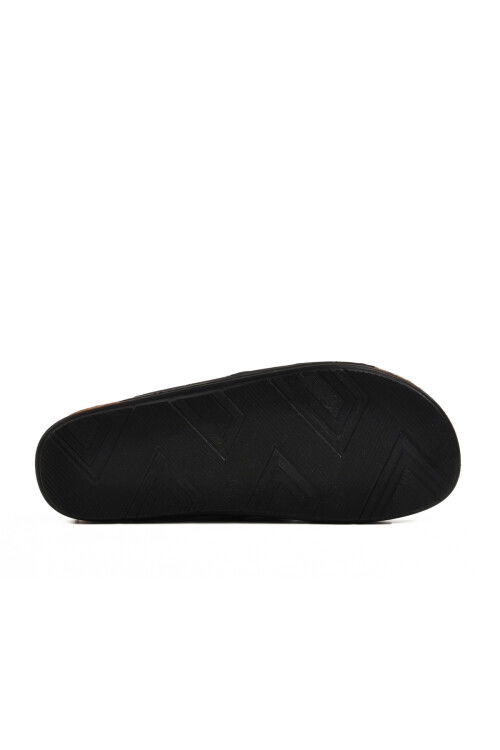Black Anatomical Mens Slippers Bento M
