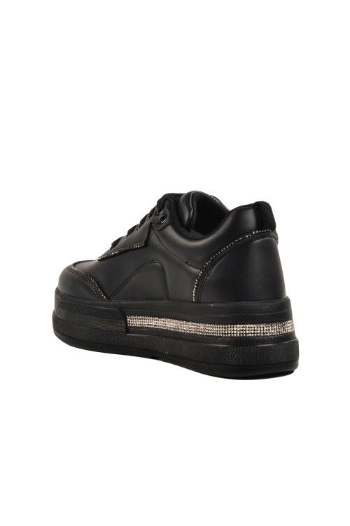 Black High Sole Womens Sneakers 1182 Z