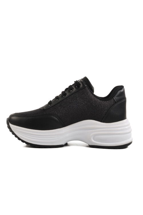 Black High Sole Womens Sneakers 5016 Z
