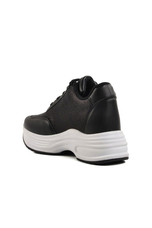 Black High Sole Womens Sneakers 5016 Z
