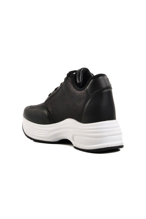 Black High Sole Womens Sneakers 6031 Z