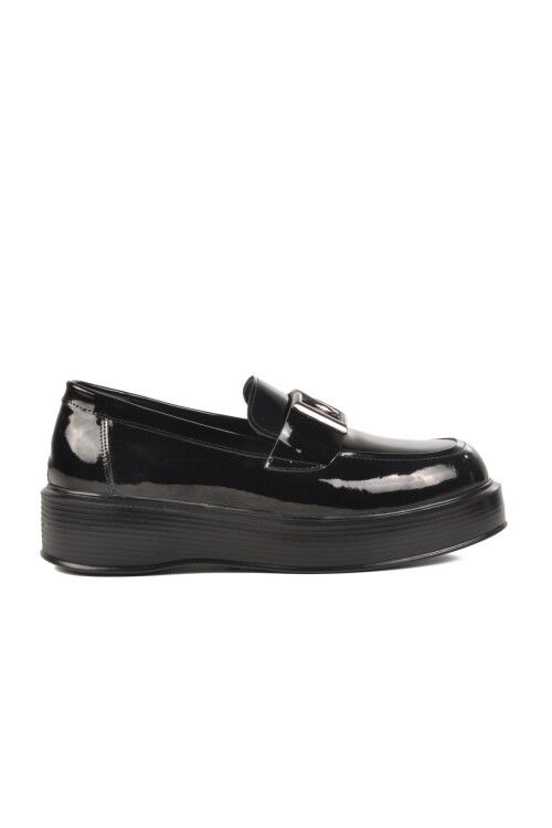Black Patent Leather Wide-Mounted Mens Classic Shoes Premium 2127 M