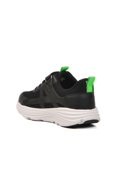 Black Saxon Velcro Boys Sneakers 1880 F