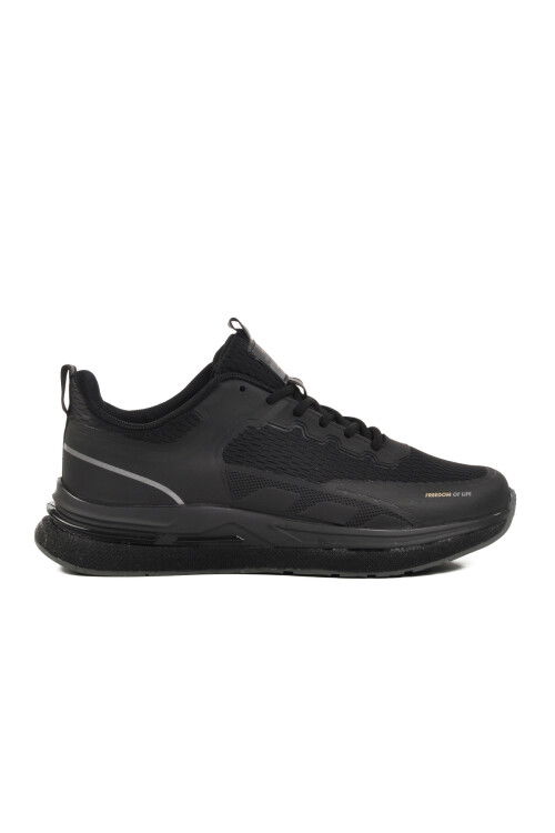 Black Lightweight Mesh Mens Sneakers BST-644 M