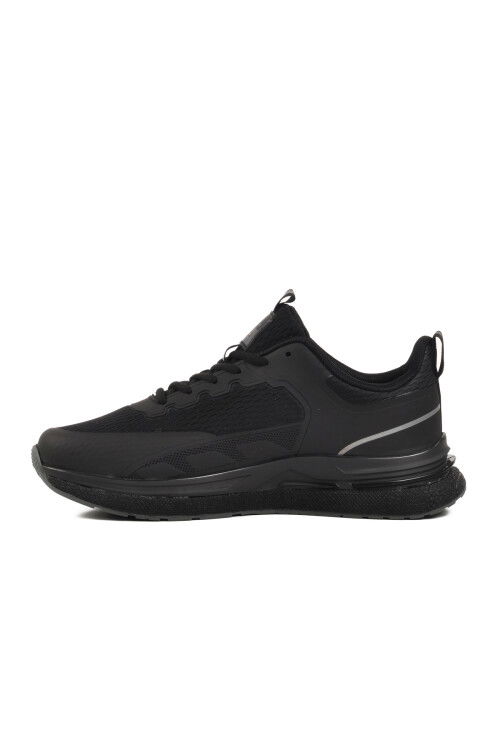 Black Lightweight Mesh Mens Sneakers BST-644 M