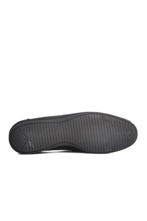 Black Suede Genuine Leather Mens Casual Shoes Kazar M