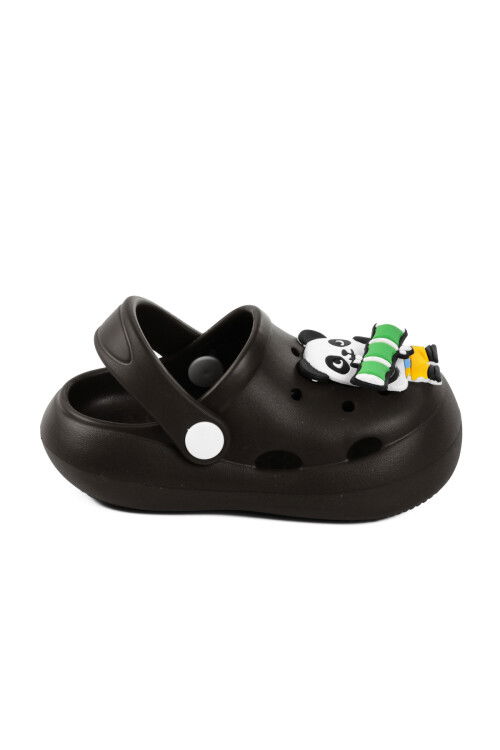 Black Girls Sabo Slippers Kid F