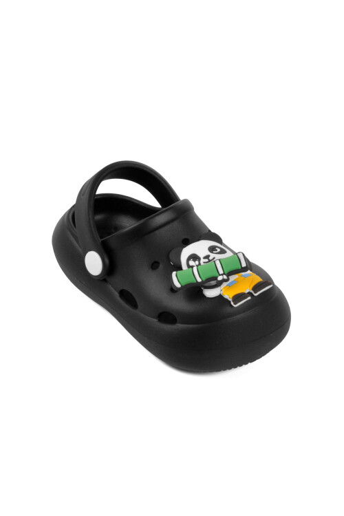 Black Girls Sabo Slippers Kid F