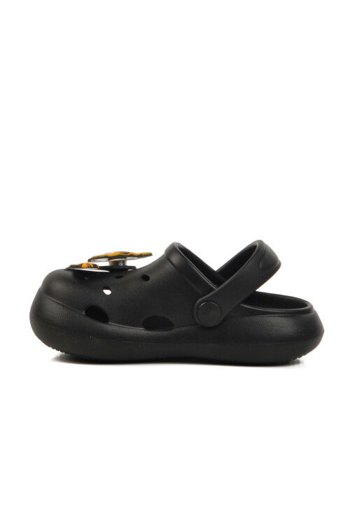 Siyah Kız Çocuk Sabo Terlik Yumurcak P