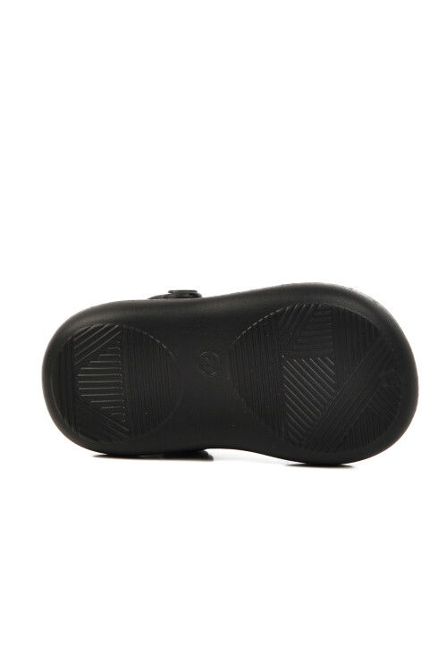 Siyah Kız Çocuk Sabo Terlik Yumurcak P