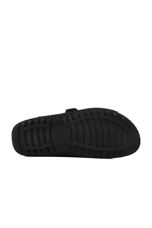 Black Double-Strap Lightweight Mens Slippers 80-004 M