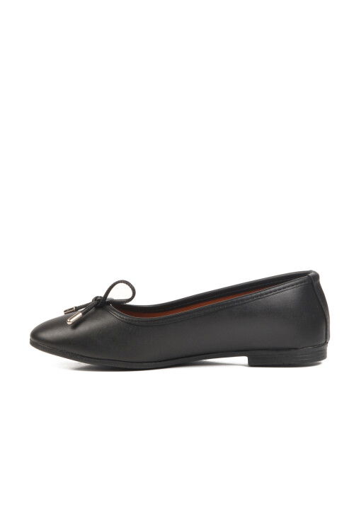 Black Thin Sole Lightweight Womens Ballerinas B-34 Z