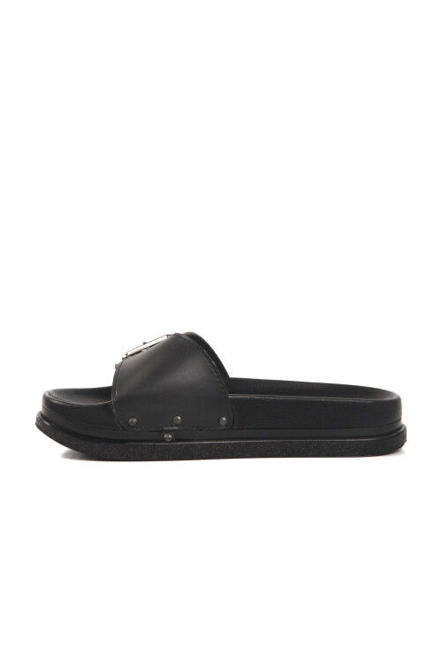Black Lightweight Womens Slippers PC-7424 Z