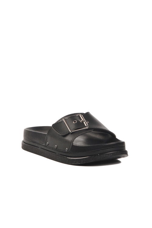 Black Lightweight Womens Slippers PC-7424 Z