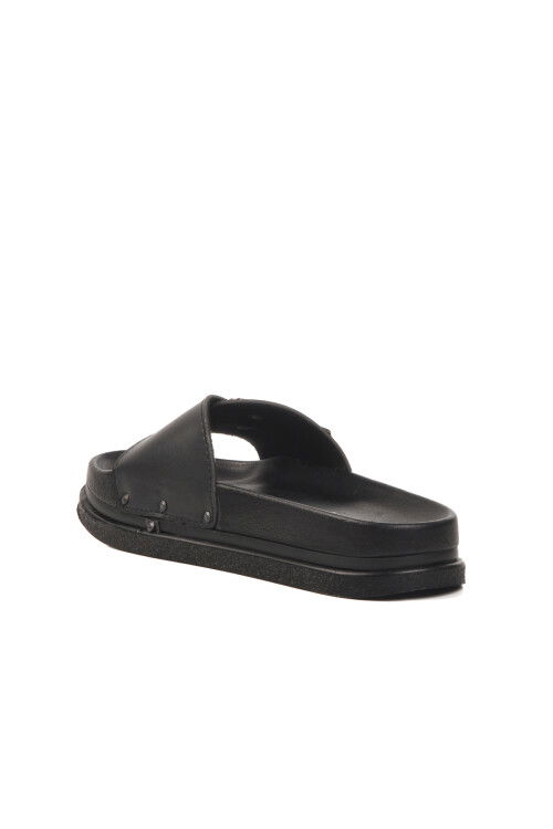 Black Lightweight Womens Slippers PC-7424 Z