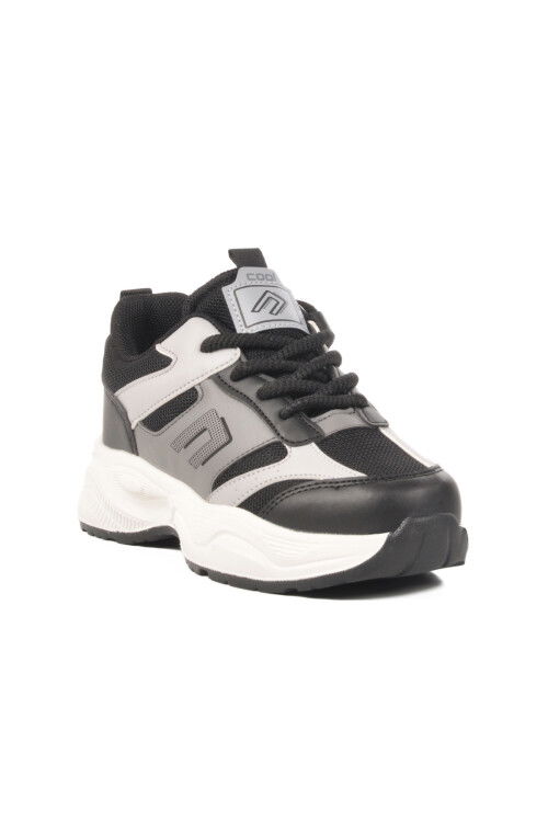 Black Mesh Lightweight Breathable Boys Sneakers Birian F