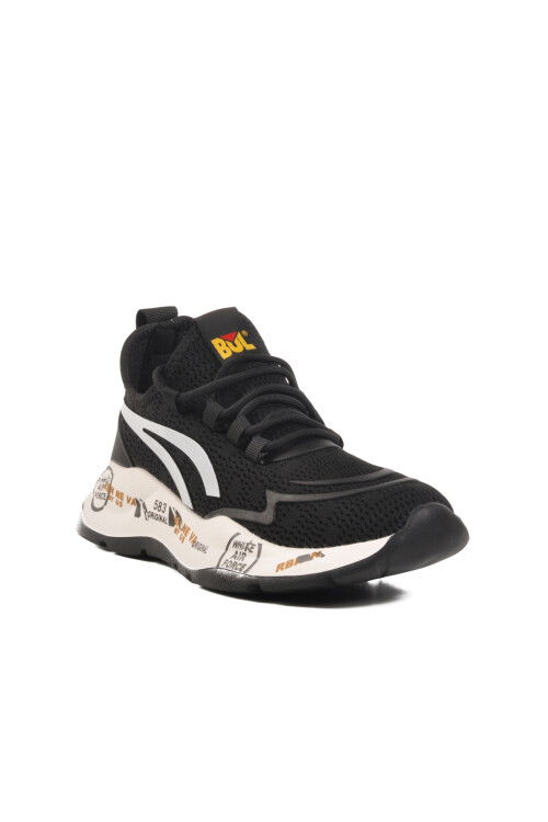 Black Memory Foam Anorak Lightweight Mens Sneakers 241432 M