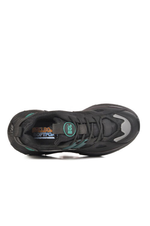 Black Narrow-Fit Memory Foam Mens Sneakers 241498 M