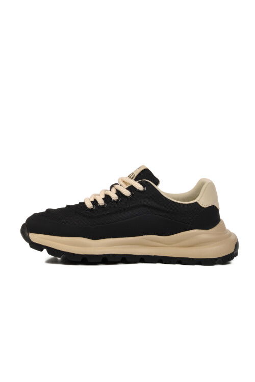 Black Memory Foam Mens Sneakers Meks M