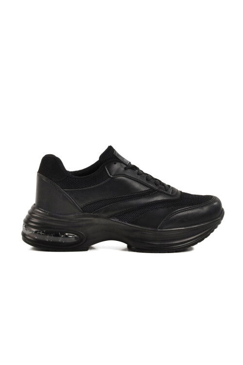 Black Mesh Lightweight Air Sole Womens Sneakers 185 G