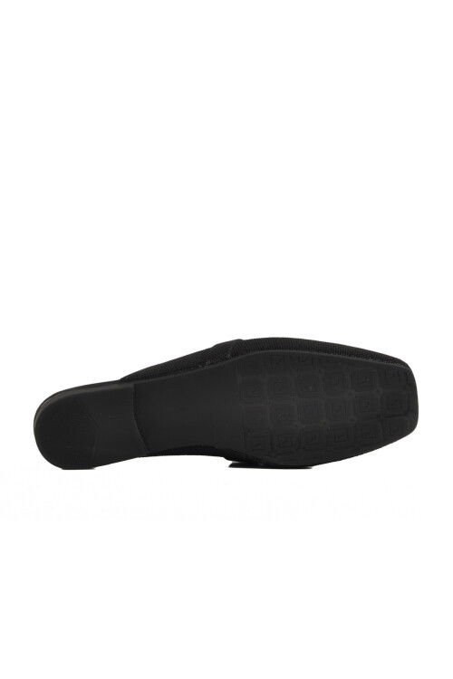 Black Knit Light Thin Sole Closed Front Womens Slippers 277132 Z