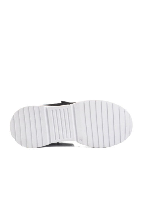 Black Orange Velcro Mesh Lightweight Boys Sneakers 2320 F