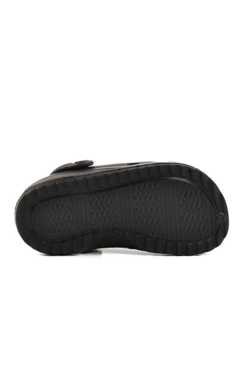 Black Lightweight Girls Sabo Slippers 205 F