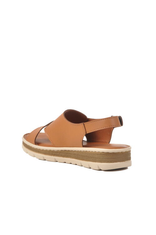 Tan Velcro Womens Sandals 492129 Z