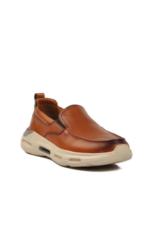 Tan Genuine Leather Mens Casual Shoes 152-21399 M