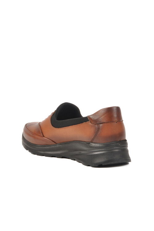 Tan Genuine Leather Womens Casual Shoes 0044 Z