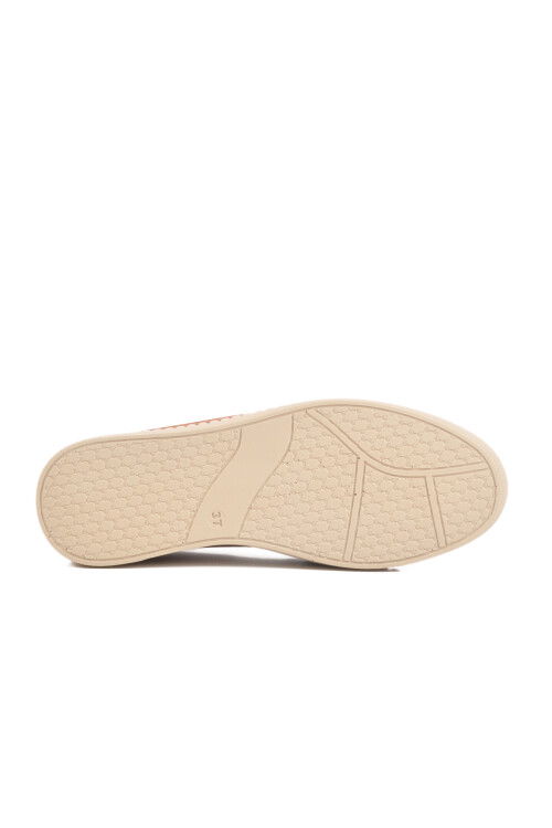 حذاء كاجوال نسائي تشريحي من الجلد الطبيعي باللون البني F-7010 Z