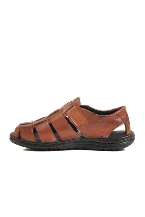 Tan Velcro Mens Sandals 476424 M