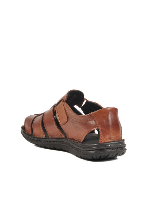 Tan Velcro Mens Sandals 476424 M