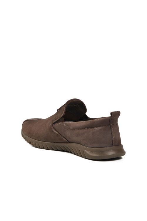 حذاء رجالي كاجوال من الجلد الطبيعي من المنك والنوبوك 152-19028 M