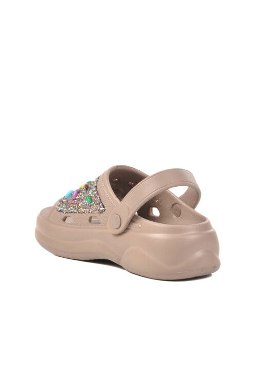 Mink Embroidered Light Eva Womens Sabo Slippers E-800 Z