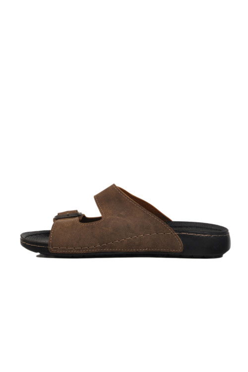 Mink Double-Strap Lightweight Mens Slippers 80-004 M