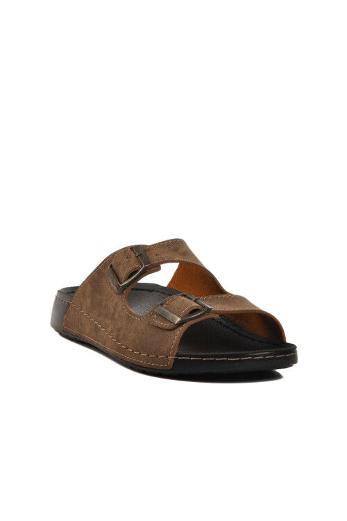 Mink Double-Strap Mens Slippers 80-955 M