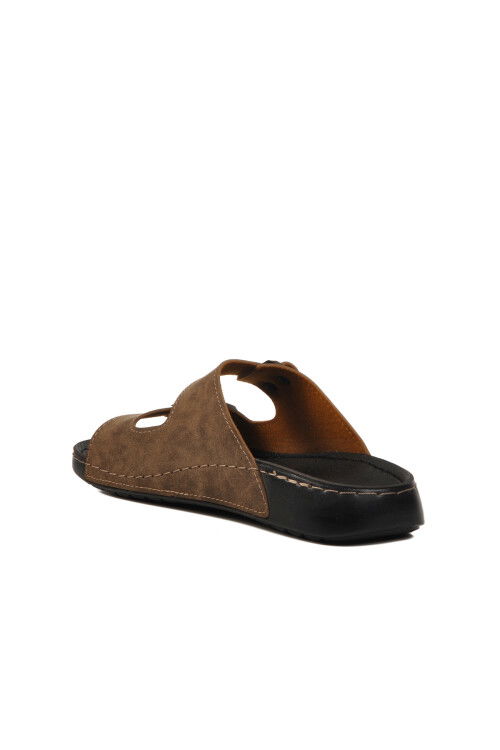 Mink Double-Strap Mens Slippers 80-955 M