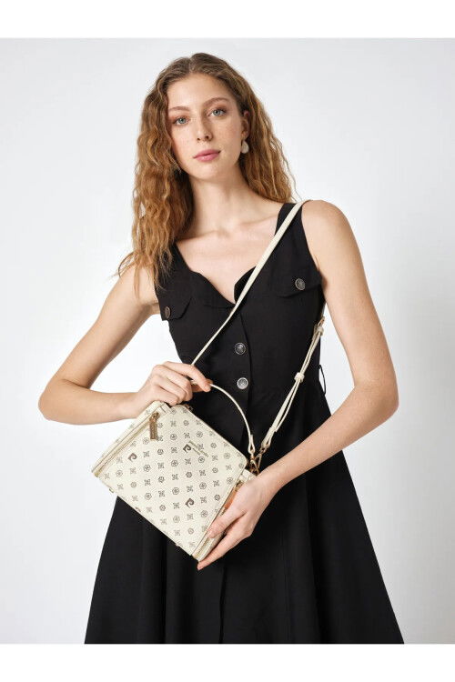 Beige Womens Shoulder Bag 05PC25Y10320-MN