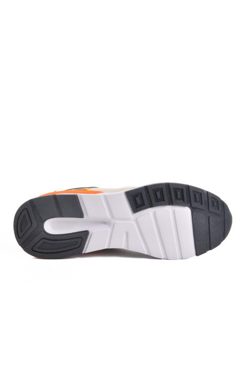 Bej Lacivert Fileli Memory Foam Erkek Spor Ayakkabı Milano M