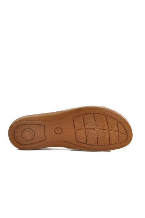 Beige Thin Sole Anatomical Womens Slippers 11-367 Z