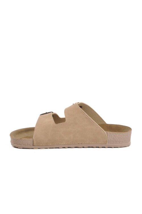 Beige Lightweight Double-Strap Anatomic Womens Slippers 20-972 Z