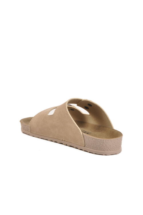 Beige Lightweight Double-Strap Anatomic Womens Slippers 20-972 Z