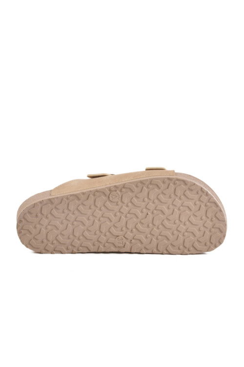 Beige Lightweight Double-Strap Anatomic Womens Slippers 20-972 Z