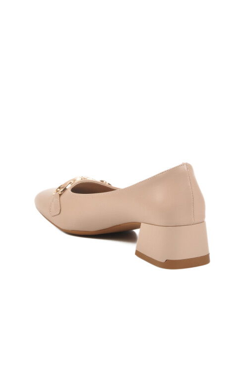 حذاء نسائي بكعب عالٍ بيج 8671032 Z