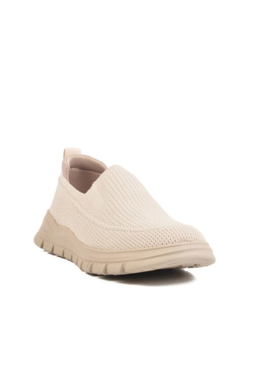 Bej Fileli Hafif Esnek Hava Alabilen Erkek Spor Ayakkabı Point M